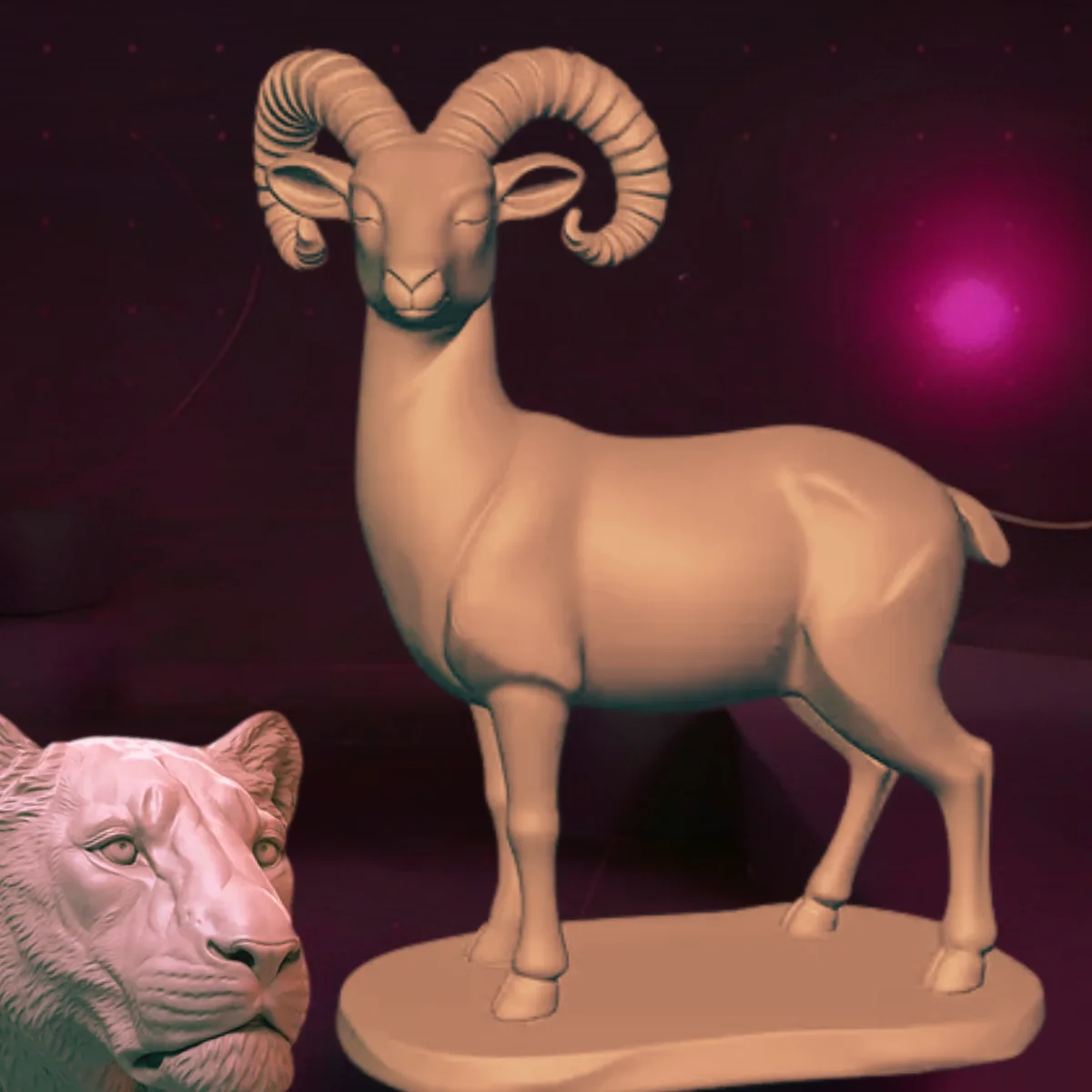 Animal sculptures bundle preview - exquisite animal decor STL 3D printing models - preview 0